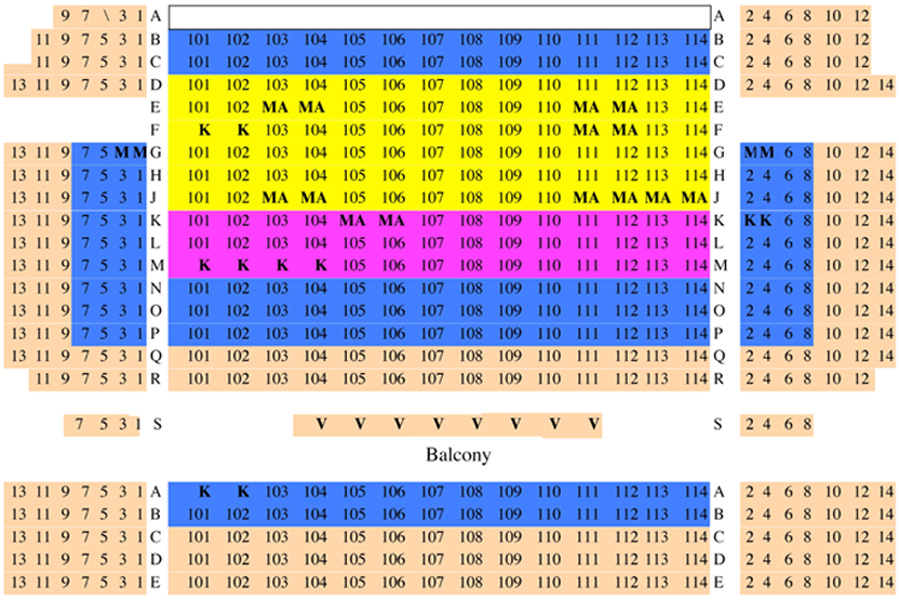 Kaye Playhouse Seating Chart